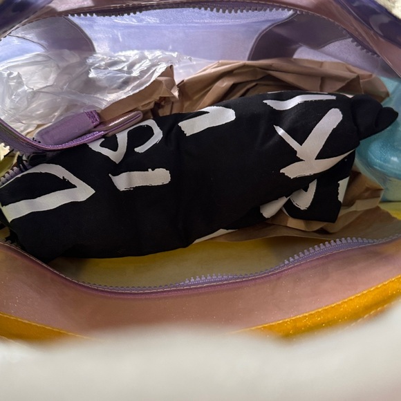 Kurt Geiger Translucent XXL Vinyl Tote w/ Dustbag 16x12x5in NWT SOLD OUT - Picture 13 of 14